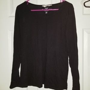 Black long sleeved blouse